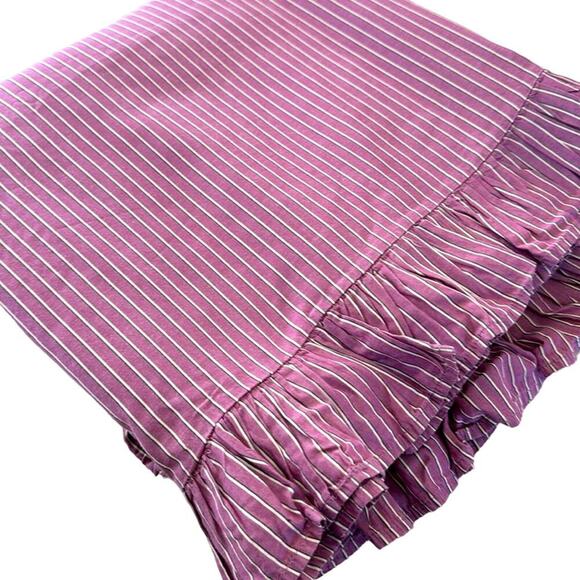 Ralph Lauren, Brittney stripe purple queen sheet - Picture 1 of 4
